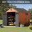 7.3'X7.3' Square Outdoor Plastic Shed With Metal Frame, And Includes Acrylic Transparent And Vent Windows, And A Floor.-118566364