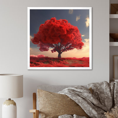 " Majestic Red Tree Nature Photography I "