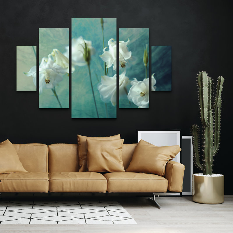"Walls of Thorns", art mural sur 5 panneaux pour décor de salon, de chambre à coucher ou de bureau par Mike Kreiten 