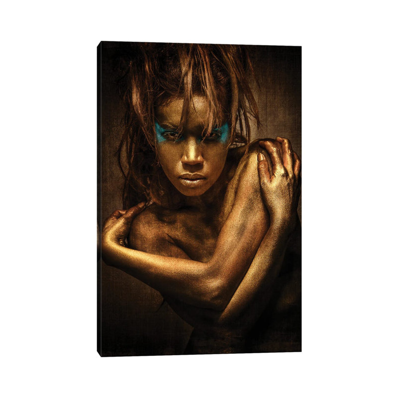 Golden Girl 1 Piece Wrapped Canvas Painting, 101.6 cm H x 66.04 cm W