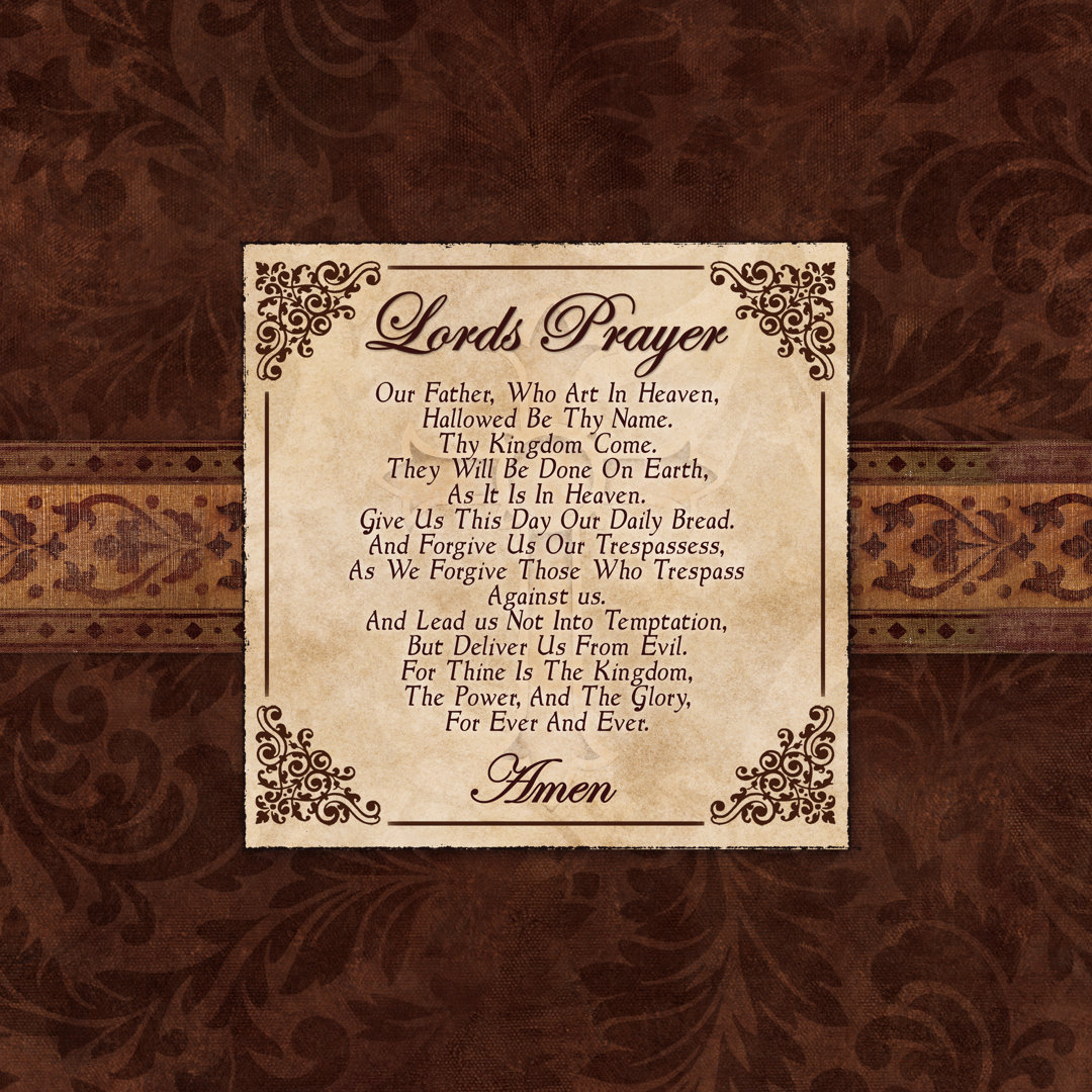 Lords Prayer 5 - Wrapped Canvas Print