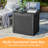 Devoko 22 " W 32 Gallons Water Resistant Resin Lockable Deck Box in Black