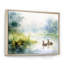 Canards qui nagent à l'aquarelle d'un étang printanier-1861206471-1861206474