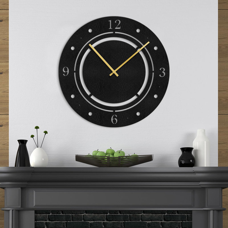 Horloge murale en métal, L 20 po x H 20 po