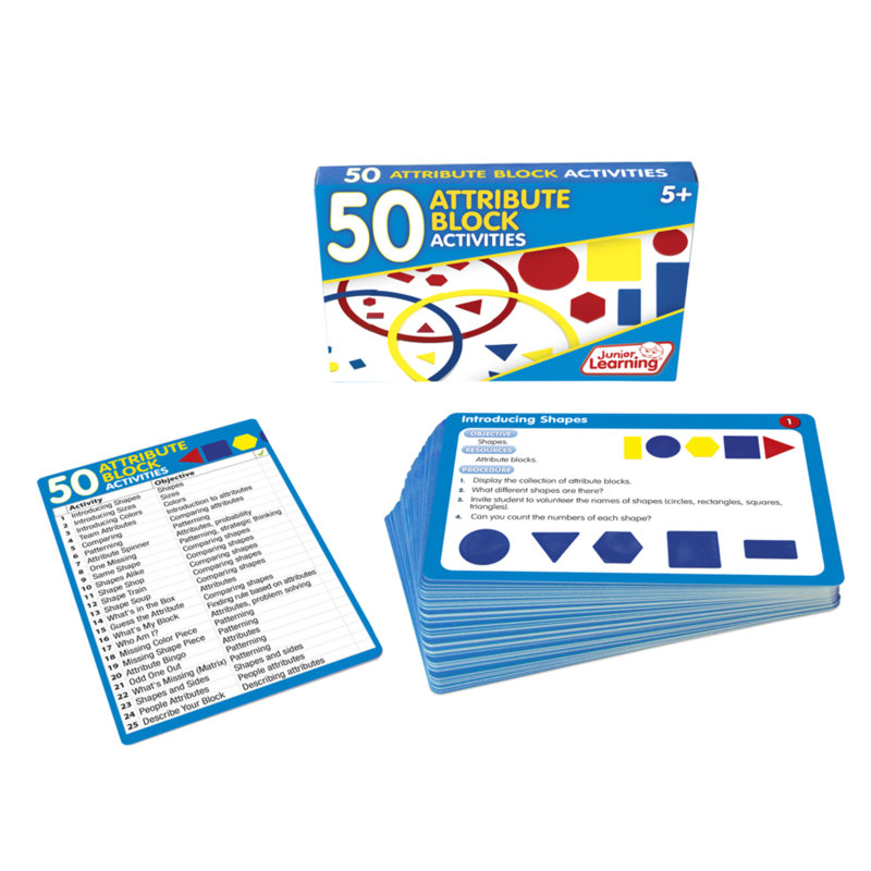 50 Attribute Block Activities Learning Set