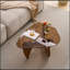 Bronte avec plateau en verre et pieds robustes-131431001