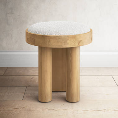 BIG FOOT Low upholstered fabric stool By 101 Copenhagen