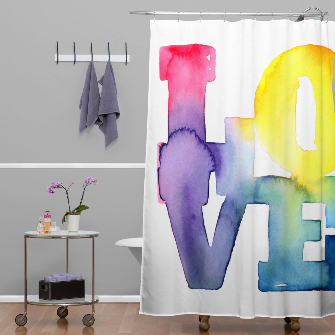 Modern Shower Curtain East Urban Home