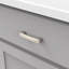 Poignée à poignée Crest Collection - Poignée d'armoire centrale à centrale de 3 po nickel satiné - Quincaillerie de style Mid-Century pour tiroirs et armoires   -21357202-116616900