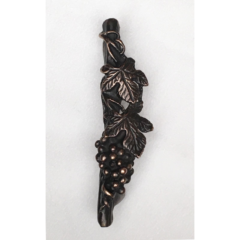 Poignée fantaisie 3 po GrapeVine, Bronze