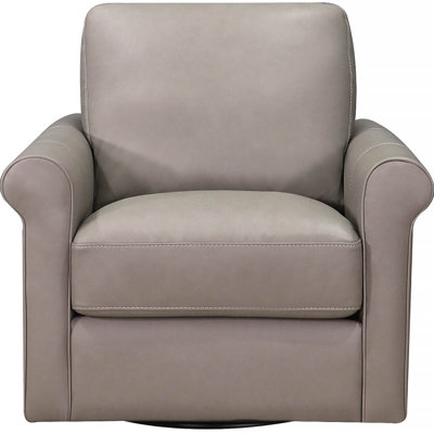 Mayoworth Top Grain Leather Swivel Chair by Hokku Designs