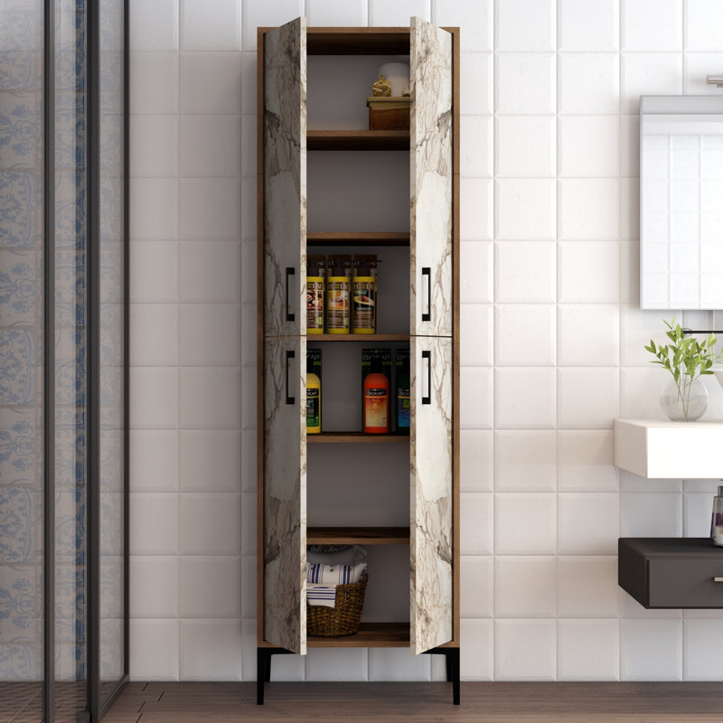 Adamma Freestanding Linen Cabinet