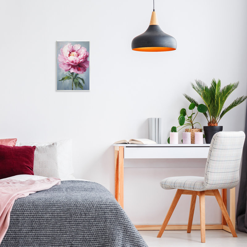 Art mural rose pâle par Petals Prints Design, H 15 po x l 10 po