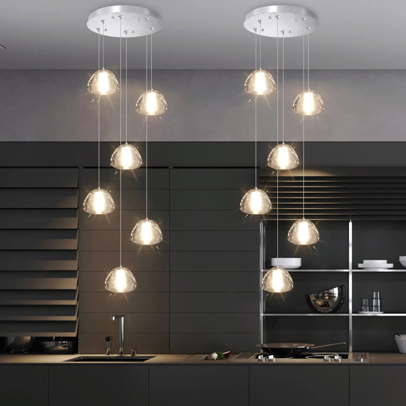 Kanyla 5 - Light Dimmable Dome Chandelier, Chrome