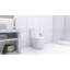 Toilette allongée une pièce - blanc