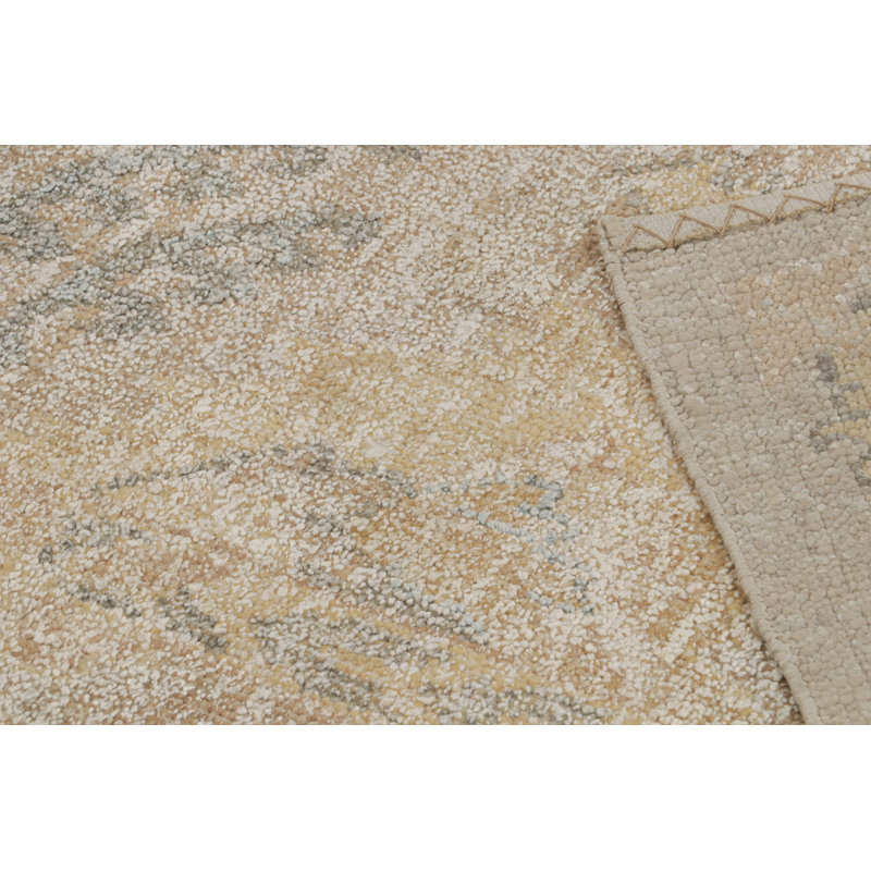Oushak Hand Knotted Floral Area Rug, Rectangle 9' x 12'
