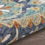 Tapis bleu à motif floral rond 6 pi Mandala-105740162