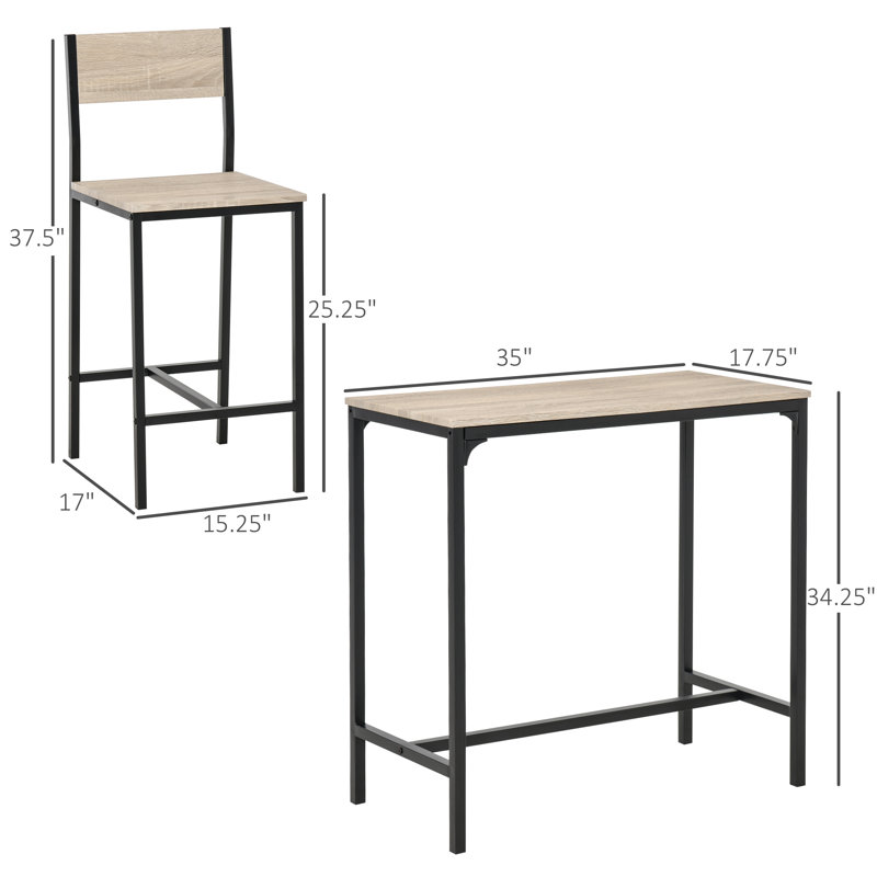 Sedley 2 - Person Four Leg Base Dining Set