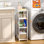 4-tier Expandable Slim Storage Shelf