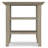Acadian Solid Wood Transitional Square End Table with 2 Open Shelves-545481618-645222096