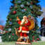Art de pelouse Woodland Santa Home and Outdoor Decor