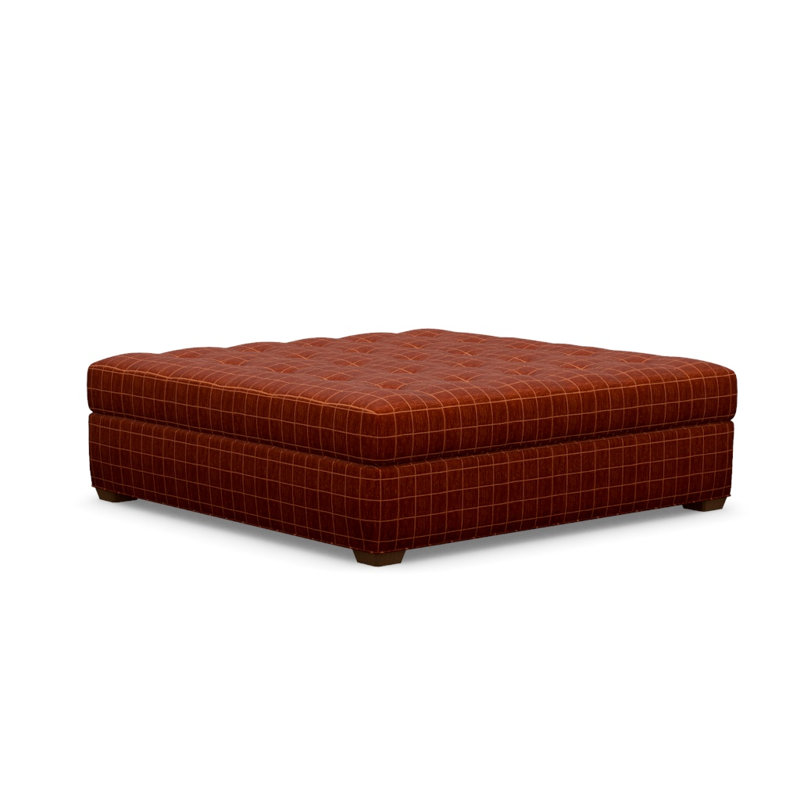 Baxter Square Ottoman, Walnut, Block 654272