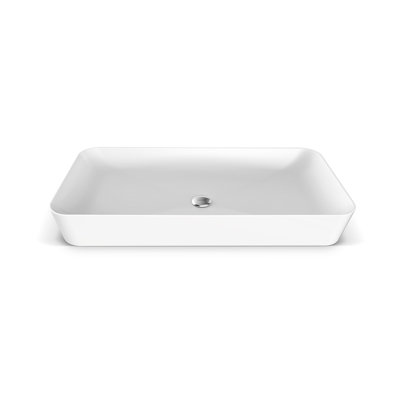 Lavabo de salle de bain vasque en céramique blanc ultra brillant