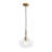 1-light Rippled Glass Water Drop Pendant-107381852