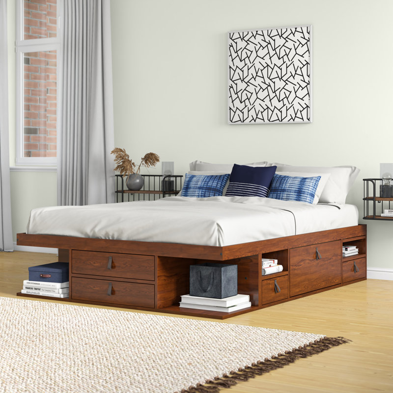 Bed Lawrenceville, European Kingsize (160 x 200cm), Brown