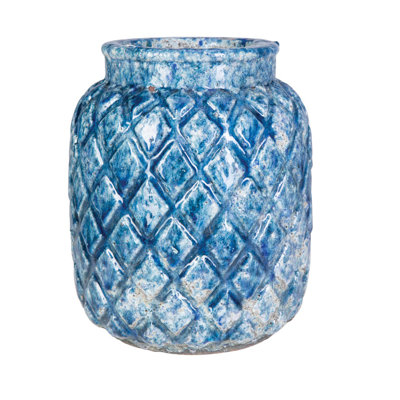 9 in. Mahalo Planter, Tall - Ocean