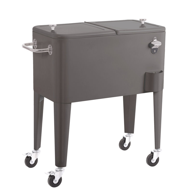 Banbridge Symple Stuff 56L Serving Station / Cart Cooler with wheels, Grey
