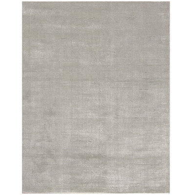 Hand-Knotted High-Quality Gray Area Rug