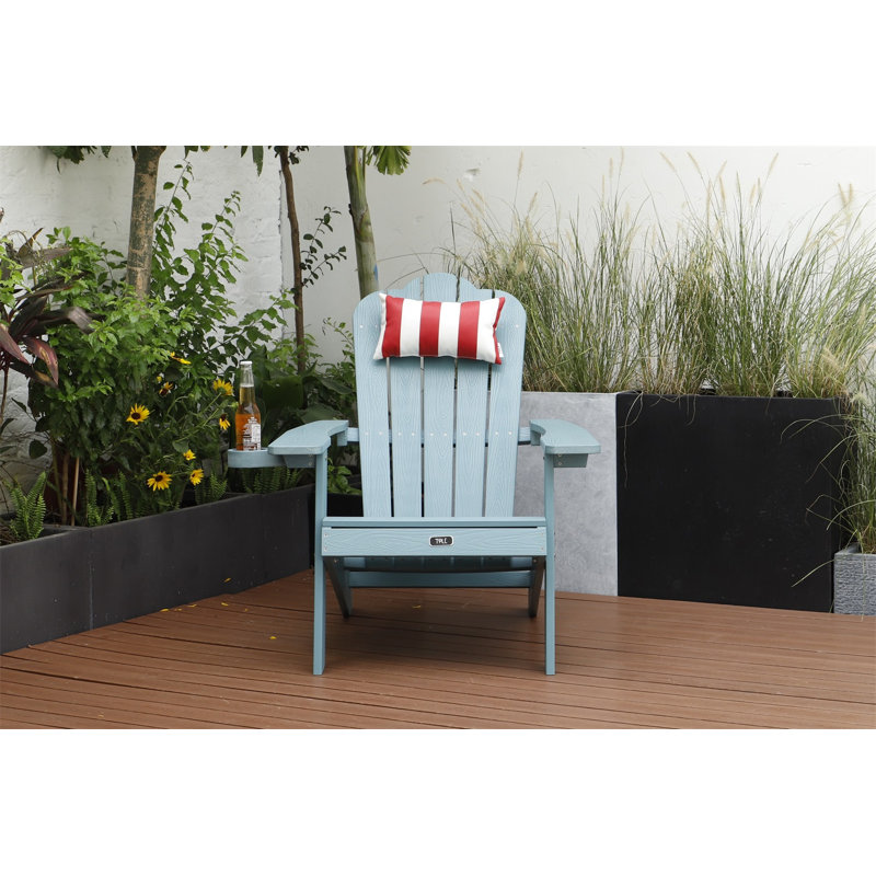 Ena Outdoor Adirondack Chair, Blue