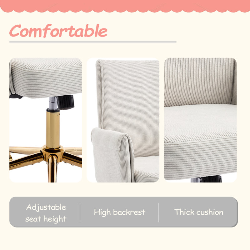La chaise de bureau à dossier moyen, en tissu rayé et ergonomique, est un excellent choix pour travailler, étudier ou se détendre. La conception à dossier moyen offre une meilleure expérience d'assise