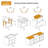 30"L x 20"W Ceramic Workstation Kitchen Sink Single Basin Farmhouse Apron Sink with Bottom Grid-125018724-125018726