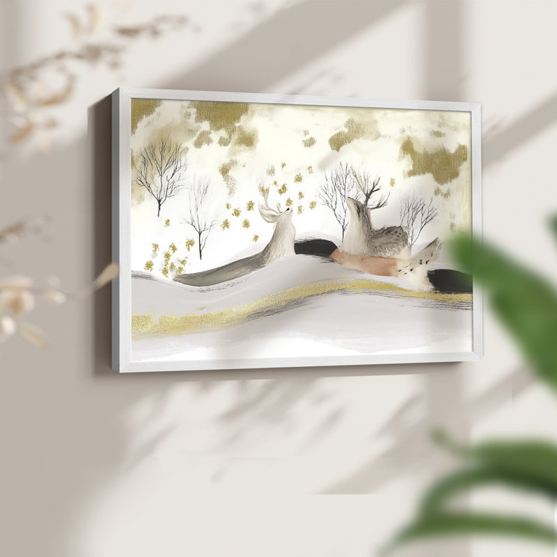 Chirstmas Art-CDLXXI -Framed Print - Restickable, H 16 po x l 20 po, Blanc