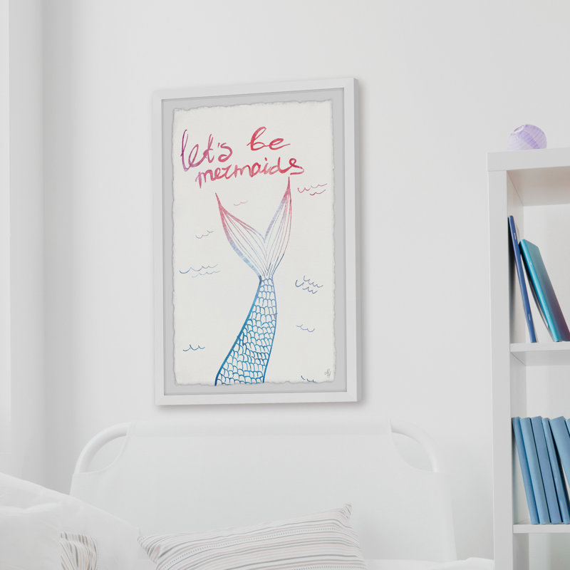 Dahlke «Let Be Mermaids III - Art encadré», H 12 po x l 8 po x P 1,5 po