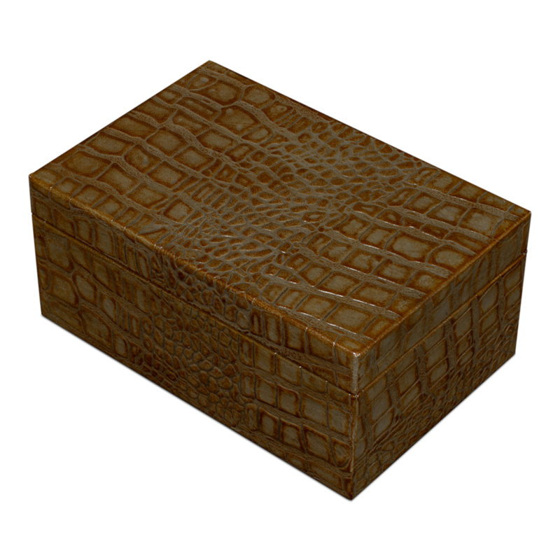 Shagreen Handmade Decorative Box, Green