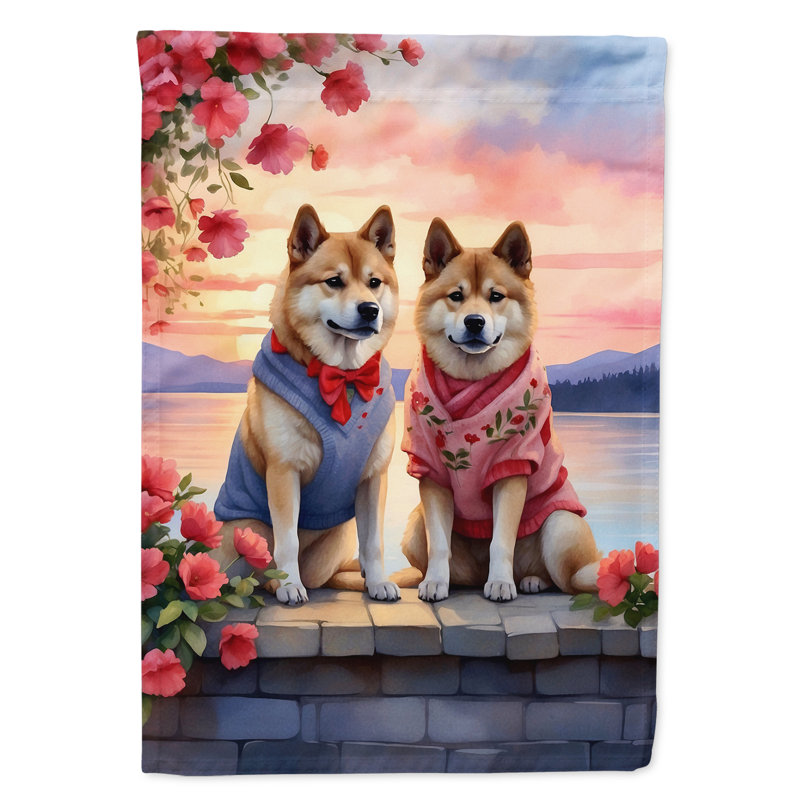 Double Sided 40'' H x 28'' W Polyester Valentine's Day House Flag