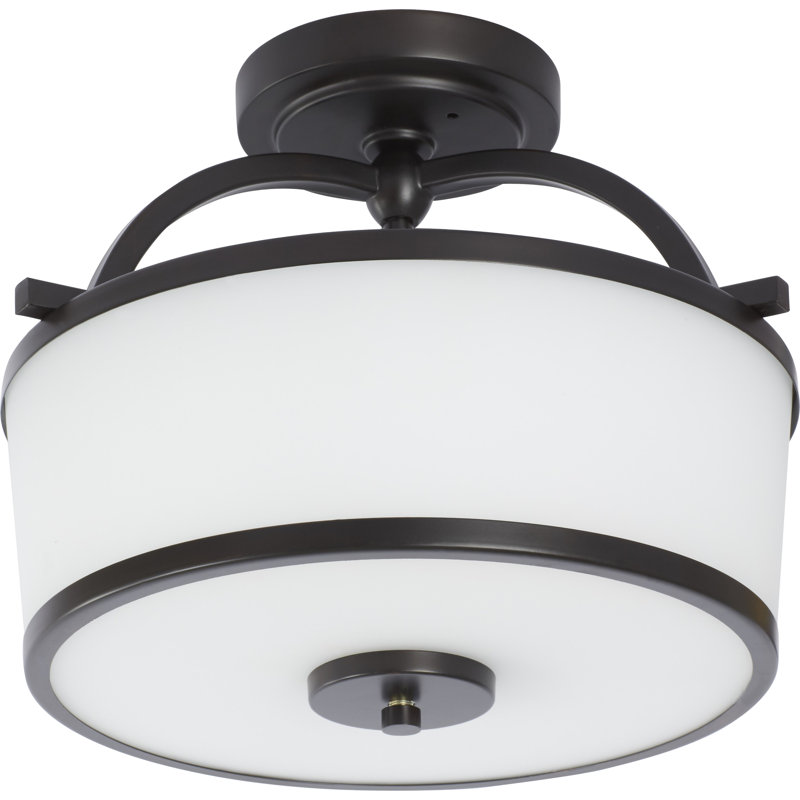 Glass Semi Flush Mount