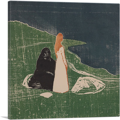 «Women on the Seashore 1898» par Edvard Munch, reproduction d'art sur toile tendue