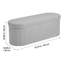 Banc de rangement repose-pieds ovale