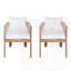 Chaise d'appoint de patio (ensemble de 2)