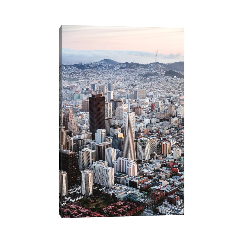San Francisco Business District 1 Piece Wrapped Canvas Wall Art, 101.6 cm H x 66.04 cm W x 1.91 cm D