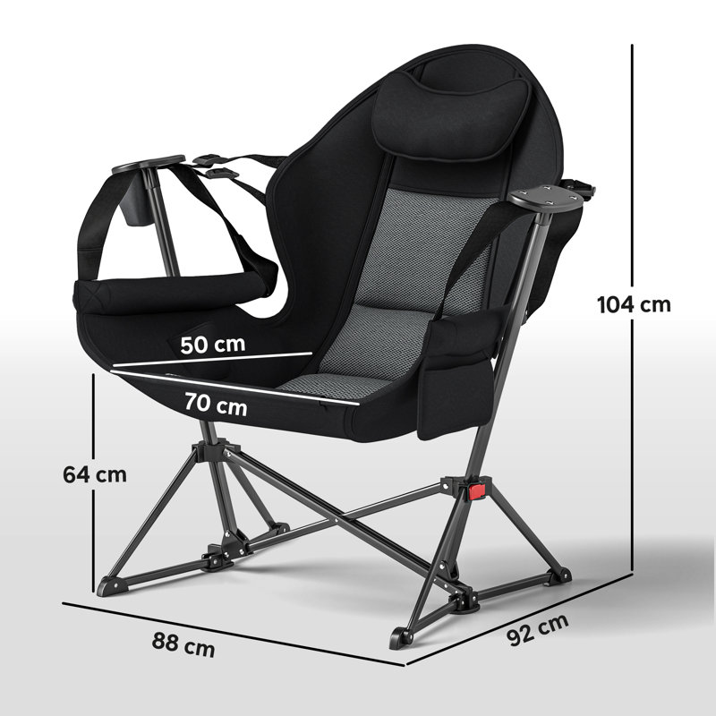 Folding Camping Chair, Black