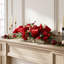 Holiday Arrangement With Hydrangeas, Ornaments And Bows