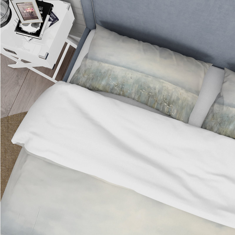 Ensemble de housse de couette Meadow Minimalisme Horizon I - Paysages - Microfibre de polyester