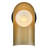Medium Single Light Wall Sconce with Lacquered Brass Interior-255619696