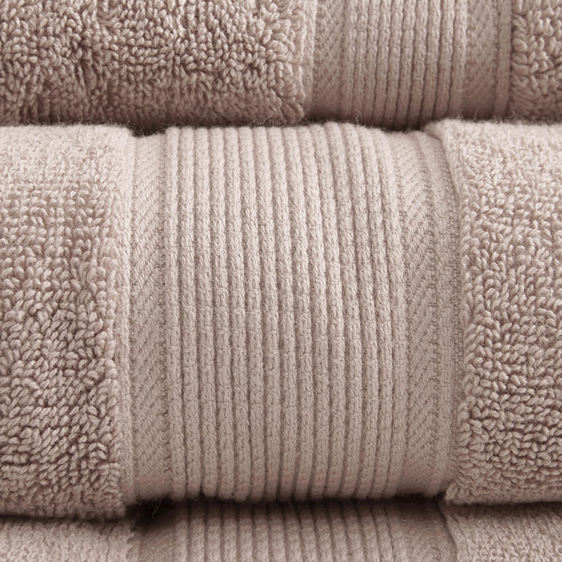 100% Cotton 8 Piece Antimicrobial Towel Set, 8 Piece Towel Set, Blush