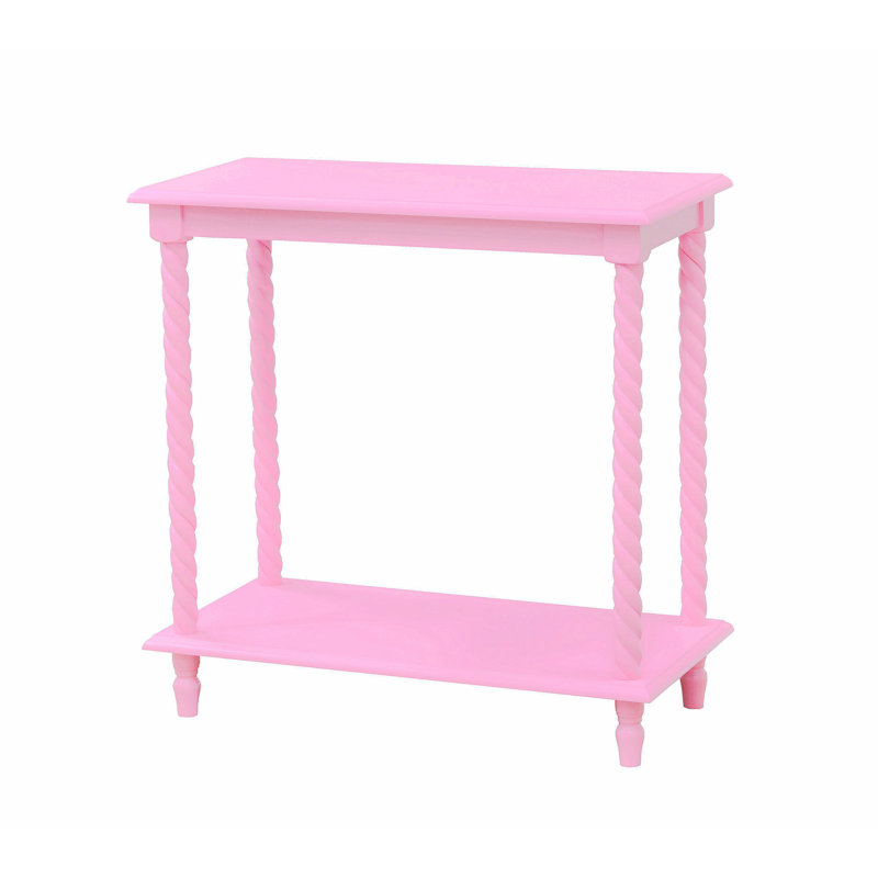 Table de bout rectangulaire Liliana Kids, Rose